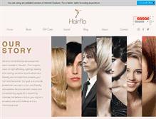 Tablet Screenshot of hairflo.com